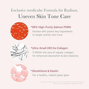 medicube Salmon DNA PDRN Pink One Day Serum | 99% Salmon DNA PDRN Intensive Ampoule, Collagen, Glutathione, Hyaluronic Acid - Improves skin radiance | Korean skincare 0.05 fl.oz x 10e