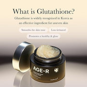 Medicube AGE-R Glutathione Glow Capsule Facial Cream - Instant Lifting Moisturizer - Collagen Peptide For Hydrating Glow - Improve Blemishes, Uneven Skin Tone - Korean Skin Care 1.69 fl.oz