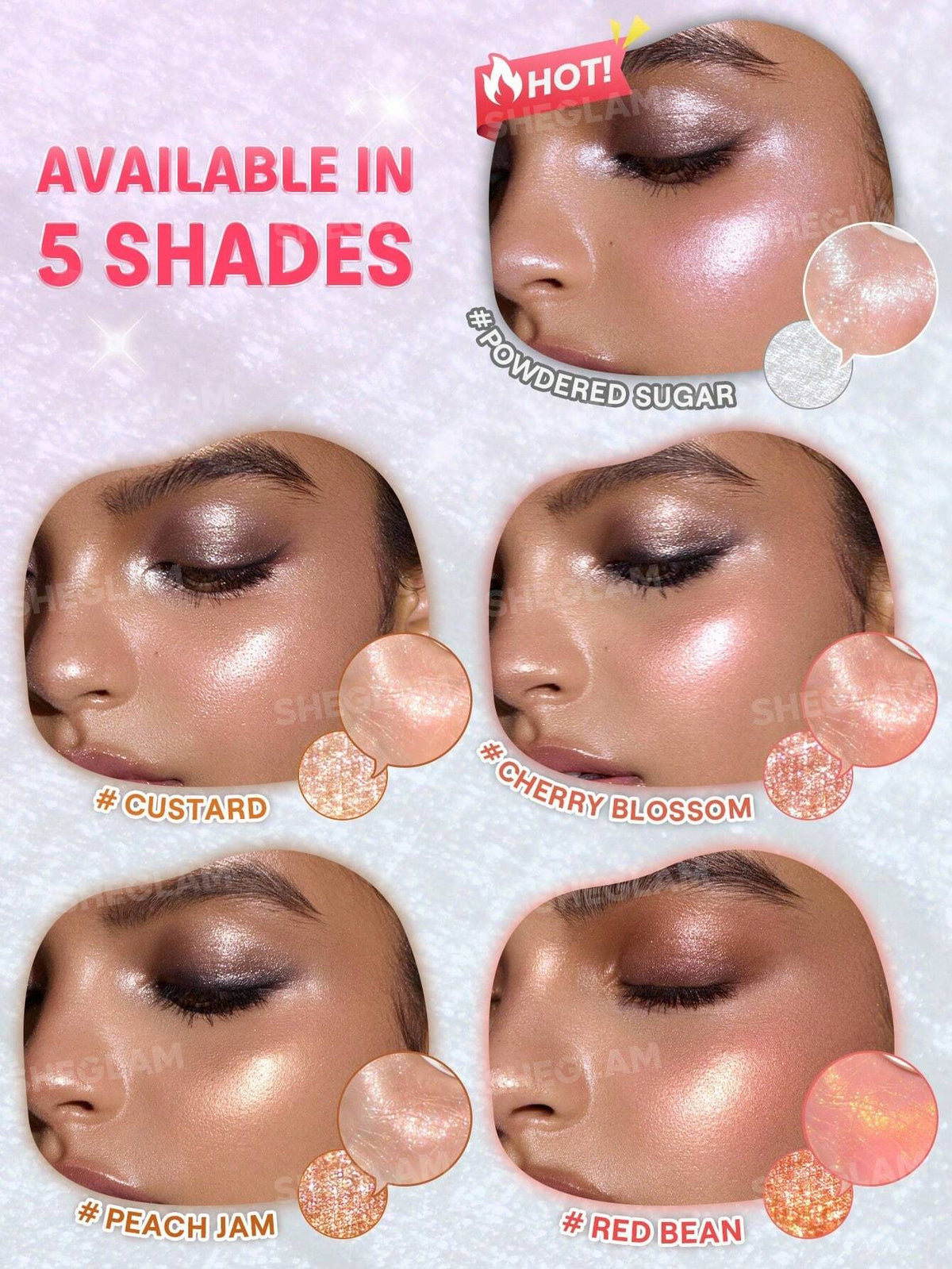 Glowchi Bouncy Highlighter-Peach Jam