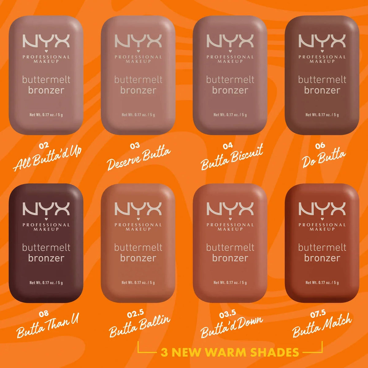 Buttermelt Bronzer: High pigment, true-to-skin buttery powder bronzer. Fade & transfer resistant with up to 12HR wear.