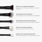 Morphe face the beat 5 pc brush set