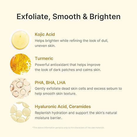 medicube Peel Shot with Kojic Acid Turmeric | Reset in One Step | Gentle Exfoliating Serum with BHA, LHA, PHA for Dead Skin Cells, Blackheads, Excess Sebum | For Dull, Rough, Troubled Skin | 2.7 fl.oz