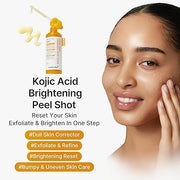 medicube Peel Shot with Kojic Acid Turmeric | Reset in One Step | Gentle Exfoliating Serum with BHA, LHA, PHA for Dead Skin Cells, Blackheads, Excess Sebum | For Dull, Rough, Troubled Skin | 2.7 fl.oz