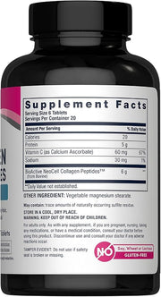 NeoCell Super Collagen with Vitamin C, 120ct Collagen Pills, Non-GMO, Grass Fed, Paleo Friendly, Gluten Free, Collagen Peptides Types 1 & 3 for Hair, Skin, Nails and Joints (Packaging May Vary)