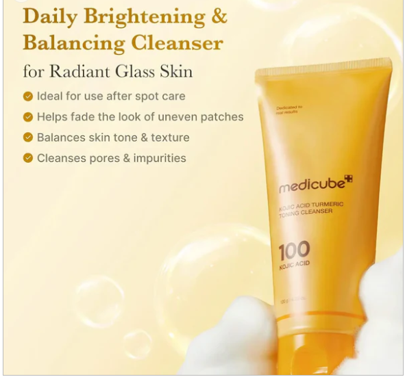 [MEDICUBE] Kojic Acid Turmeric Toning Cleanser 120g