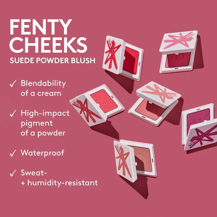 Fenty Beauty by Rihanna  Fenty Cheeks Suede Waterproof Powder Blush