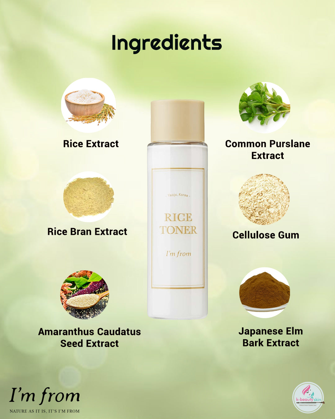 I'm from rice toner 150ml