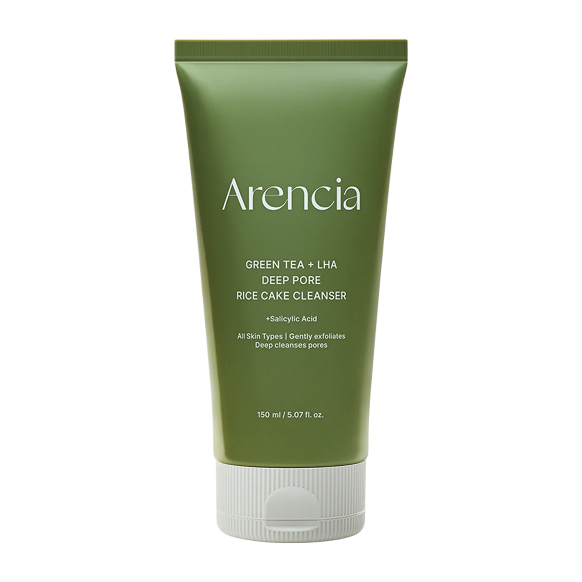Arencia Green Tea + LHA Deep Pore Rice Cake Cleanser, 5.07 fl oz