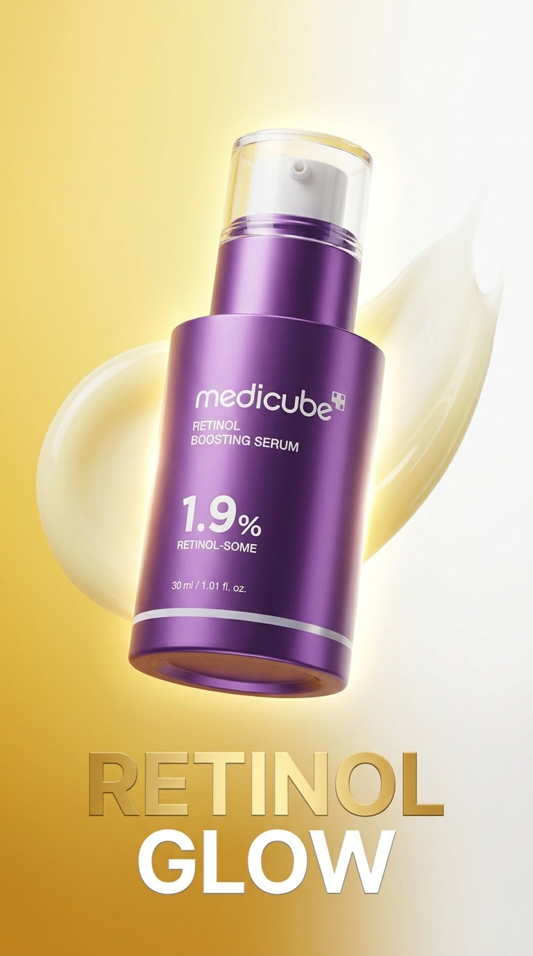 medicube Retinol Boosting Serum | Intensive Firming, Hydration & Plumping Care with Retinol, Peptides & Vitamins | Pore-Refining, Smooth Radiant Skin | Korean Skincare, 1.01 fl. oz