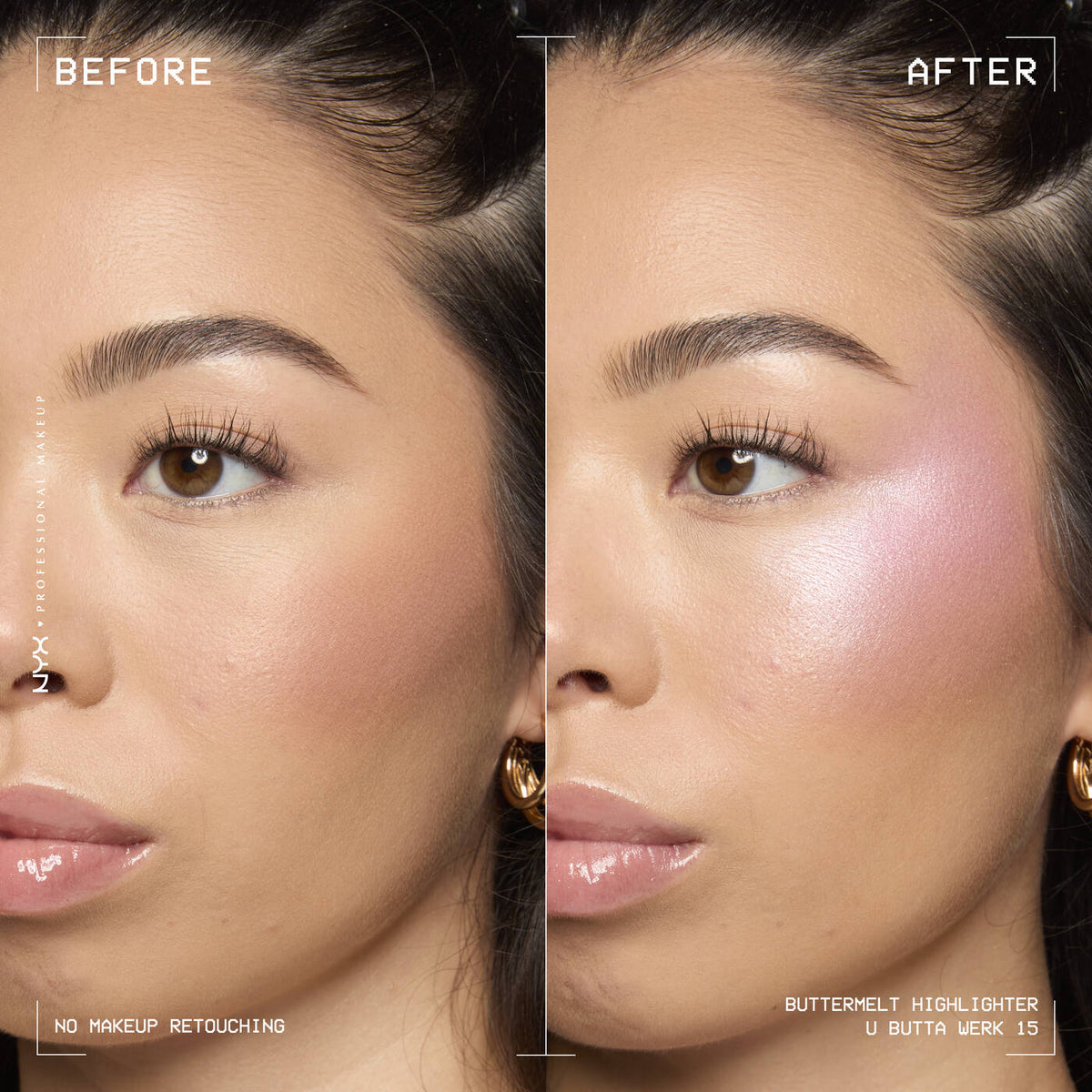 BUTTERMELT HIGHLIGHTER Butter smooth glowy highlighter in eight shades.