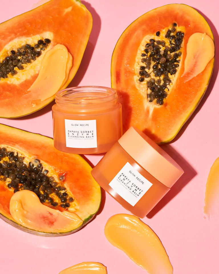 Glow recipe Papaya Sorbet Enzyme Cleansing Balm