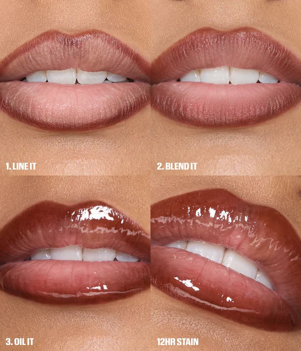 Huda beauty MAKEOUT SESH LIP DUO PEACHY NUDES