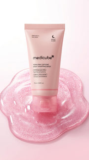 medicube Wrapping Mask PDRN Caffeine Overnight Peel Off Facial Mask | Firming, Depuffing & Hydration | Caffeine, Collagen For Refined, Glass Skin & Face Contour Support | Korean Skin Care, 2.53 fl.oz