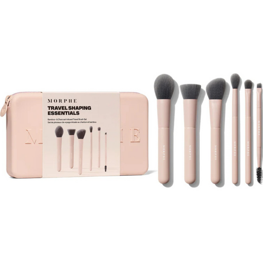 Travel Shaping Essentials Bamboo & Charcoal Infused Travel Brush Set