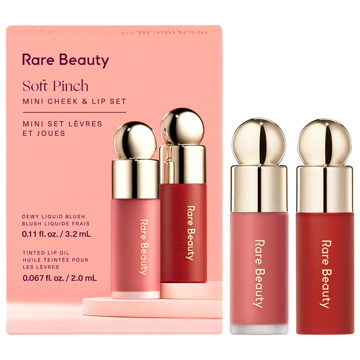 Rare beauty mini blush n lip oil duo