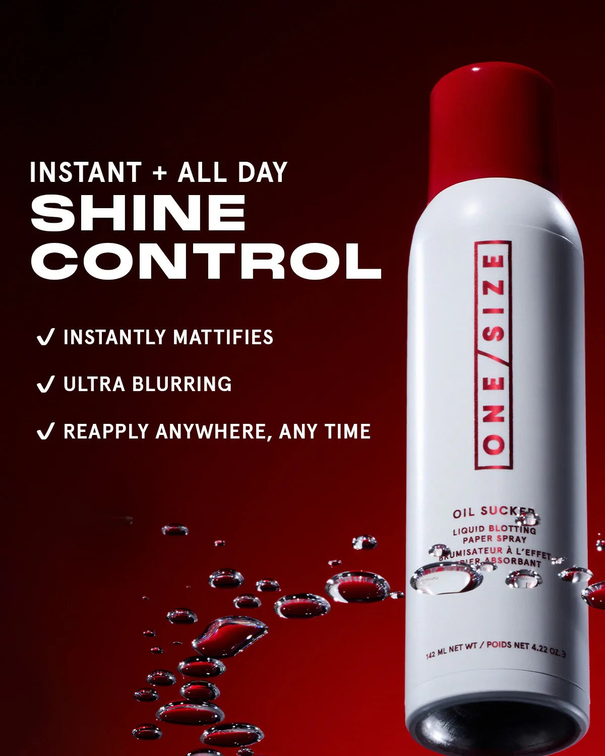 Onesize setting spray Oil Sucker Full Size 4.22 oz / 142 mL