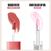 HUDA BEAUTY  Berries and Cream Liquid Blush and Lip Gloss Set