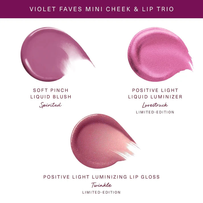 Rare Beauty - Violet Faves Mini Cheek and Lip Trio Makeup Gift Set